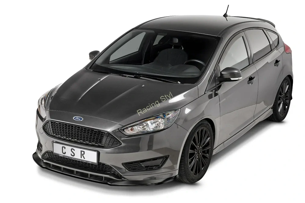 Ford Focus MK3 Facelift ST-Line přední spoiler lipa Glossy Black CSR Lesk.