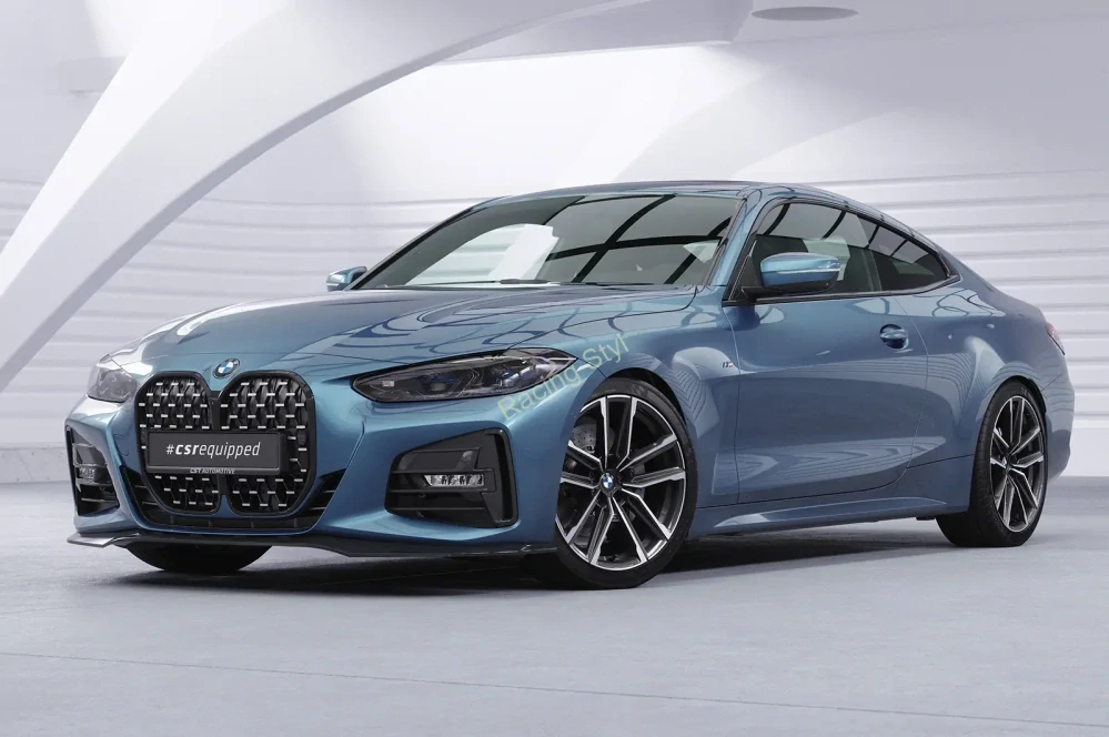 BMW 4 G22/G23 M-Paket a M440 přední spoiler lipa Glossy Black CSR Lesk.