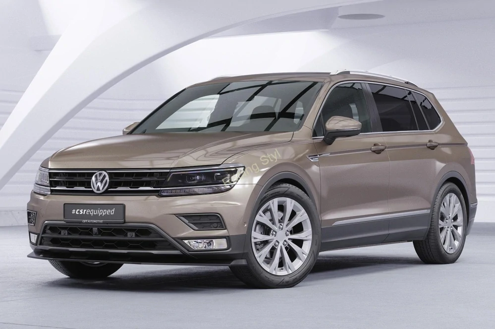 VW Tiguan 2 (Typ AD) Basis přední spoiler lipa Glossy Black CSR Lesk