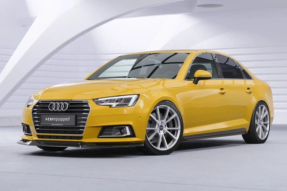Audi A4 B9 typ 8W přední spoiler lip Glossy Black CSR Lesk