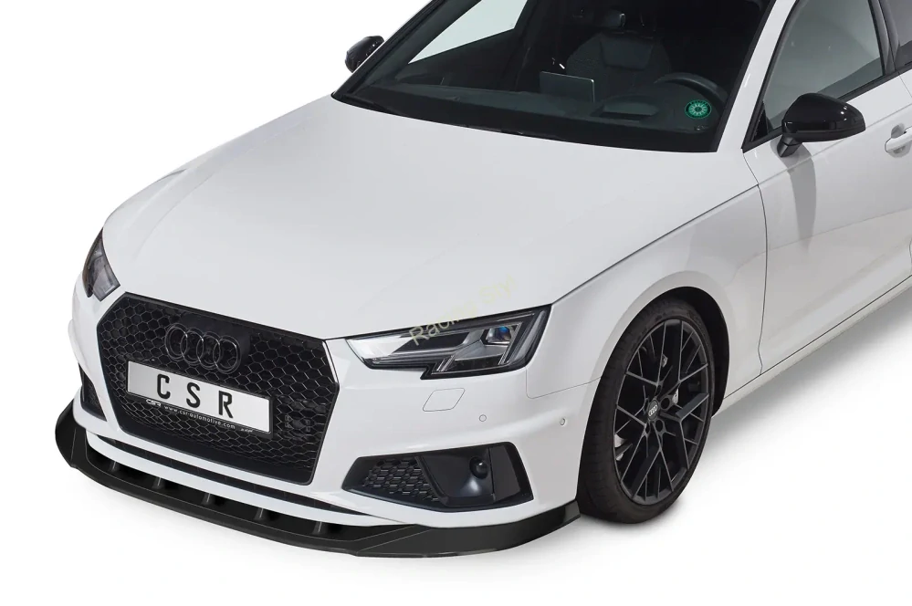 Audi A4 B9 typ 8W S-Line Competition přední spoiler lip Glossy Black CSR Lesk