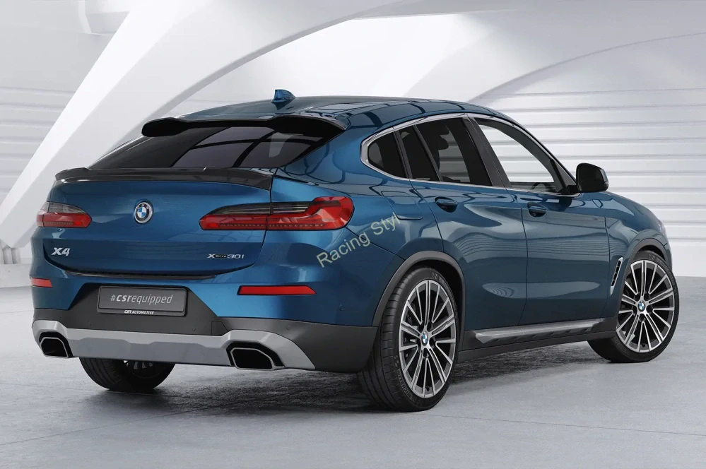 BMW X4 G02 spoiler pod zadní okno Glossy Black CSR Lesk