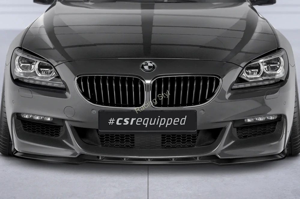 BMW 6 F12/F13/F06 přední spoiler lip Glossy Black CSR Lesk
