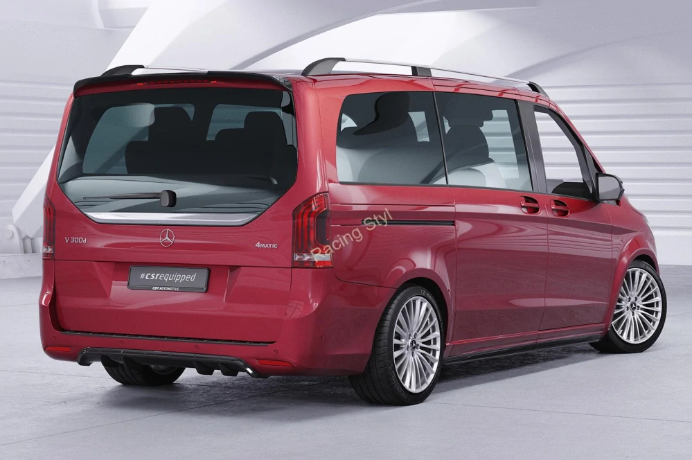 Mercedes Benz V-Class 447 AMG-Line spoiler na zadní dveře Glossy Black CSR Lesk.