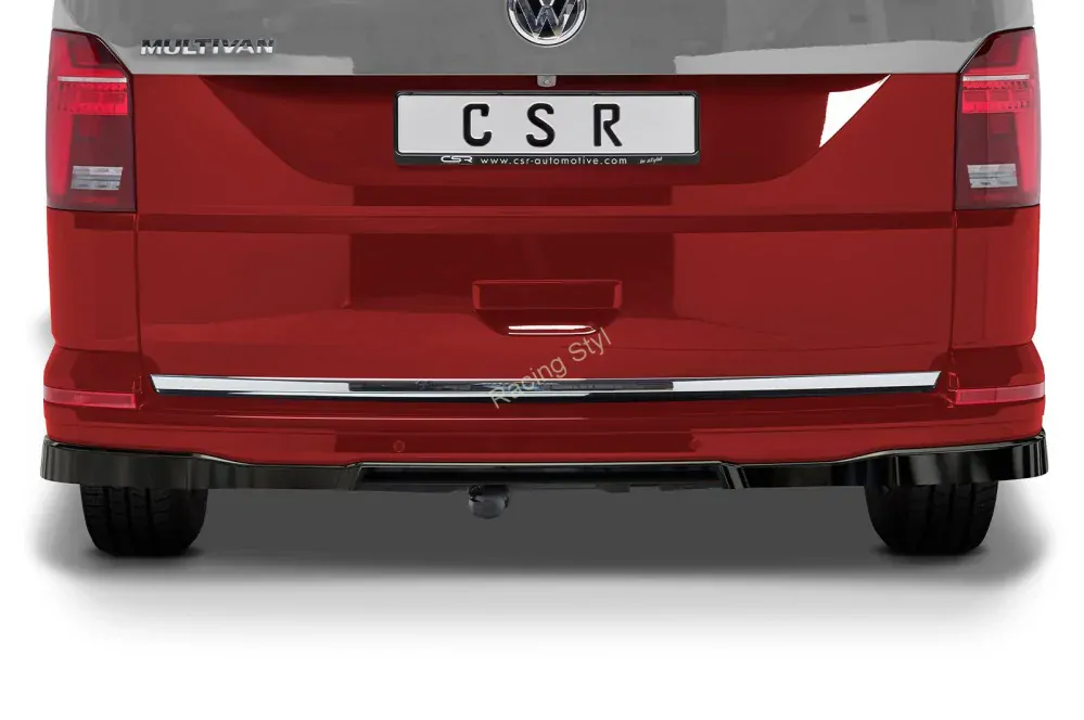 VW T6/ T6.1 spoiler na zadní nárazník Glossy Black CSR Lesk.