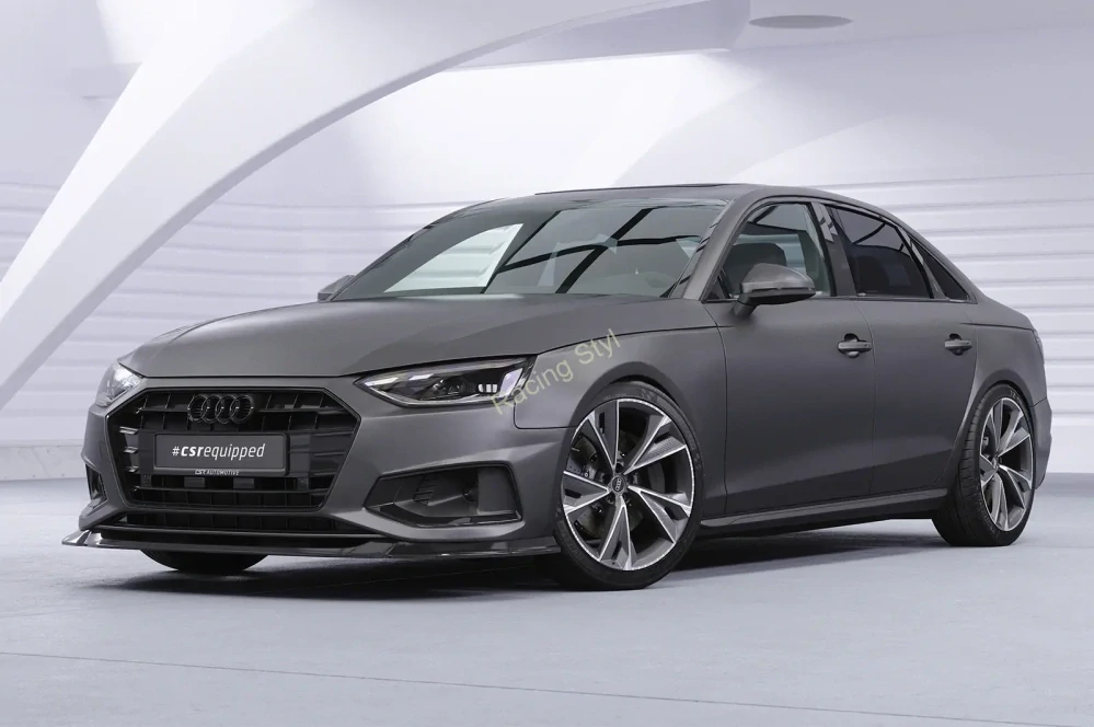 Audi A4 B9 typ 8W přední spoiler lip Glossy Black CSR Lesk
