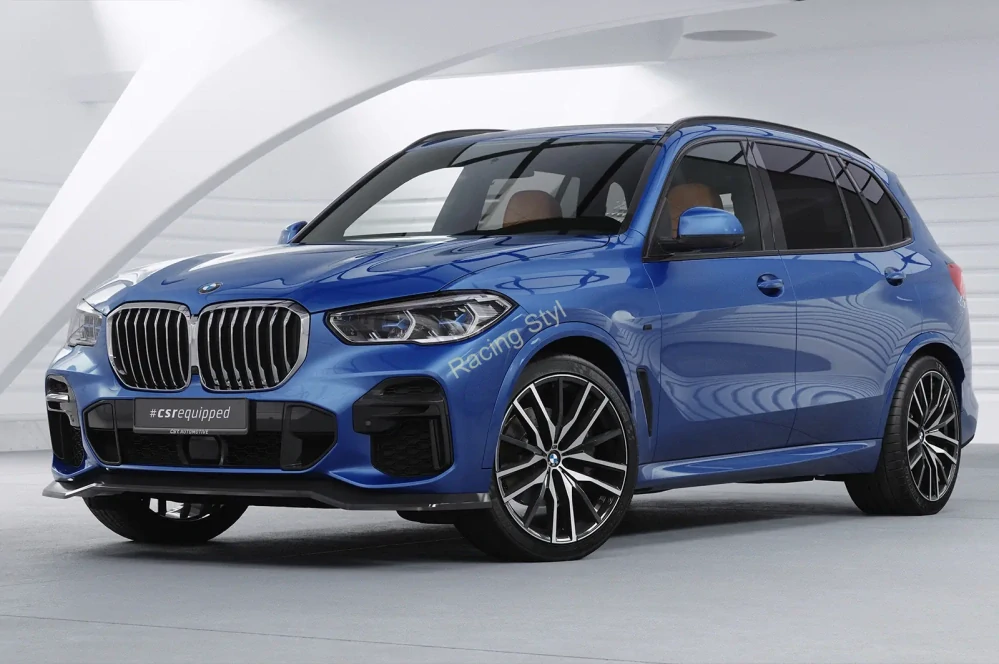 BMW X5 G05 M-Paket přední spoiler lipa Glossy Black CSR Lesk
