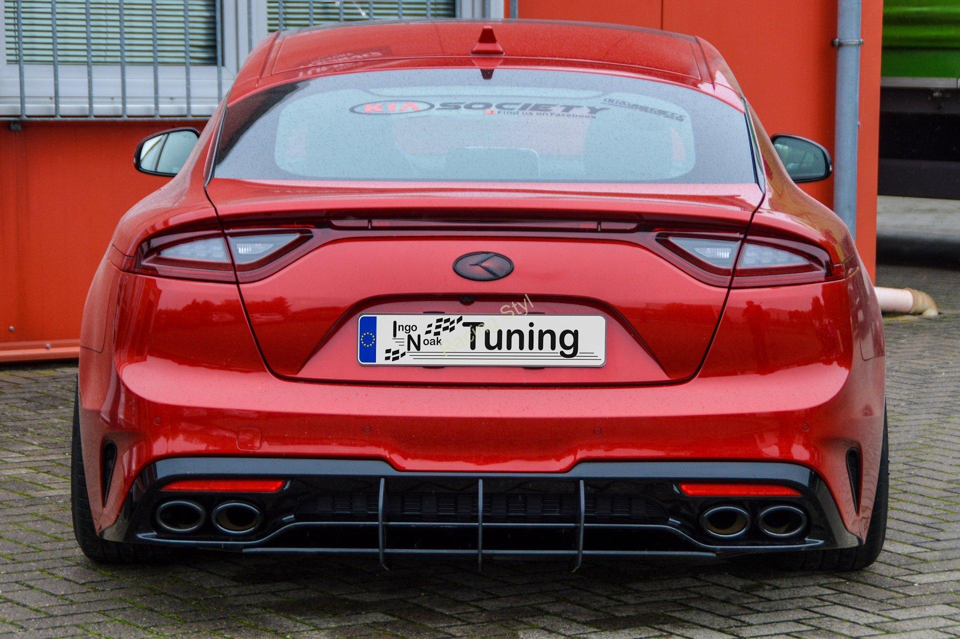 Kia Stinger CK boční spoilery a difuzor na zadní nárazník IN Tuning
