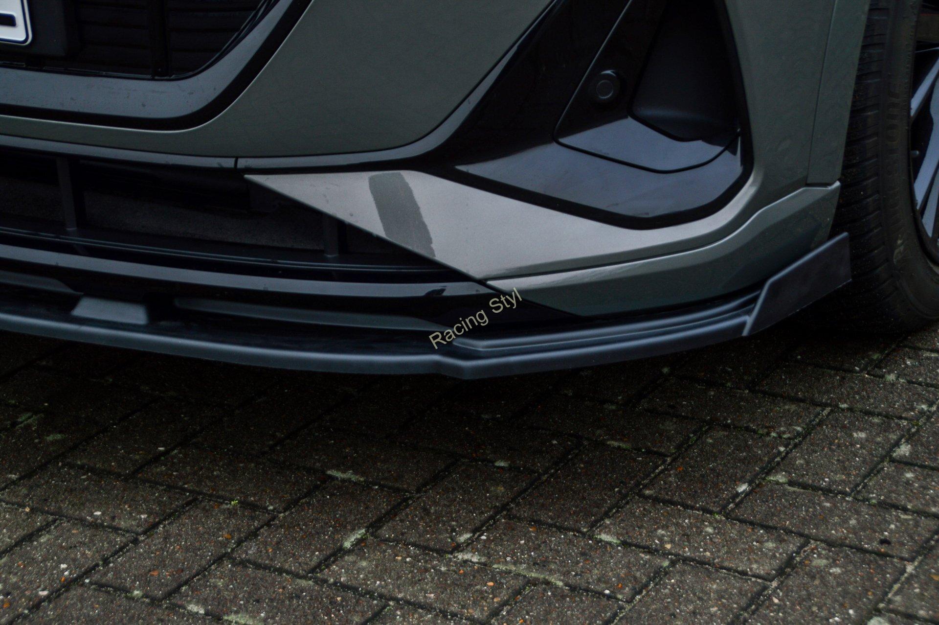 Audi E-Tron Quattro + Sportback S-Line přední spoiler lipa s křidélky IN Tuning Matt.