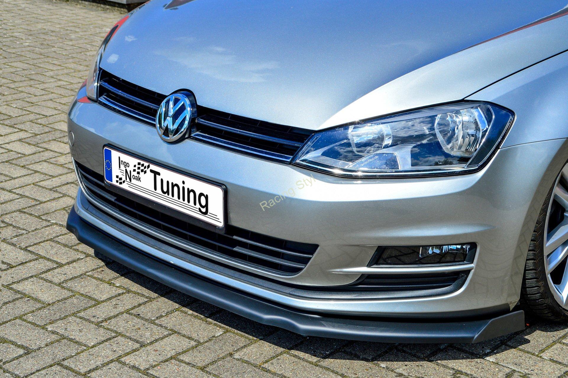 VW Golf 7 AU přední spoiler lipa s křidélky IN Tuning Matt.