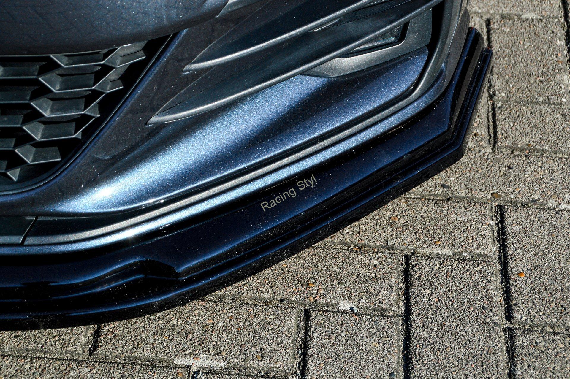 VW Golf 7 GTI + Performance Facelift přední spoiler lipa Glossy Black IN Tuning Lesk.