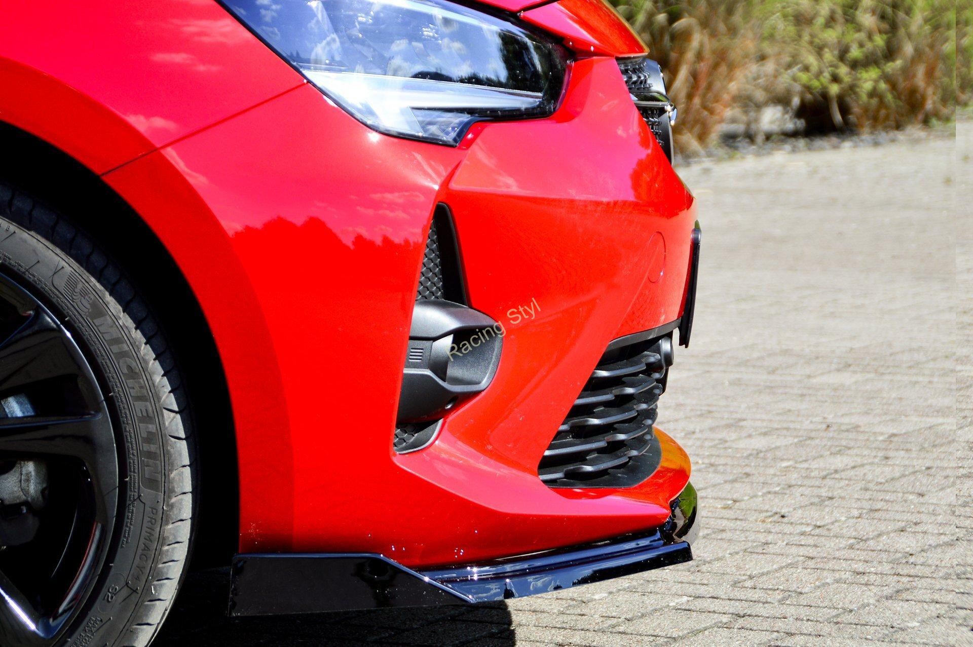 Opel Corsa F GS-Line přední spoiler lipa s křidélky IN Tuning Matt.
