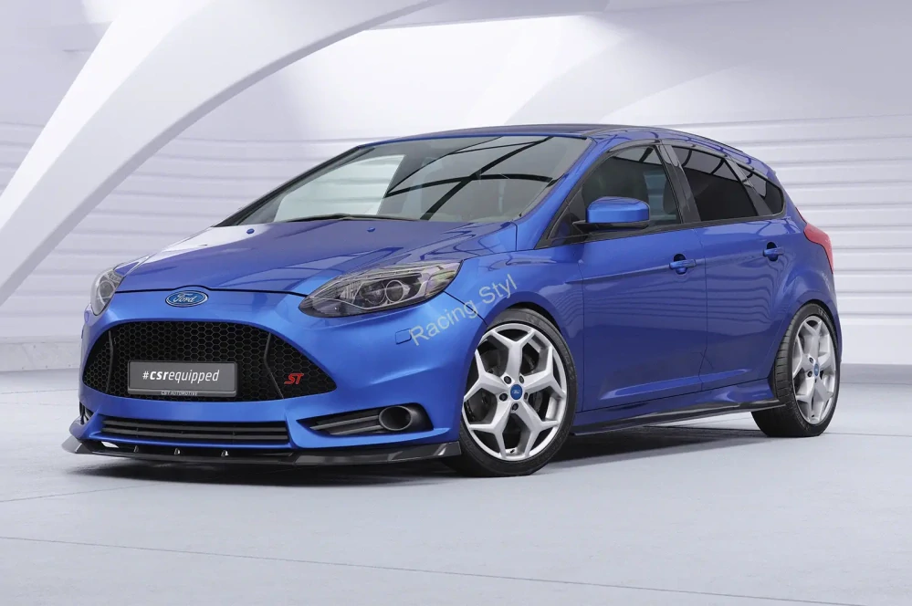 Ford Focus MK3 ST/ST-Line nástavce bočních prahů Glossy Black CSR Lesk.