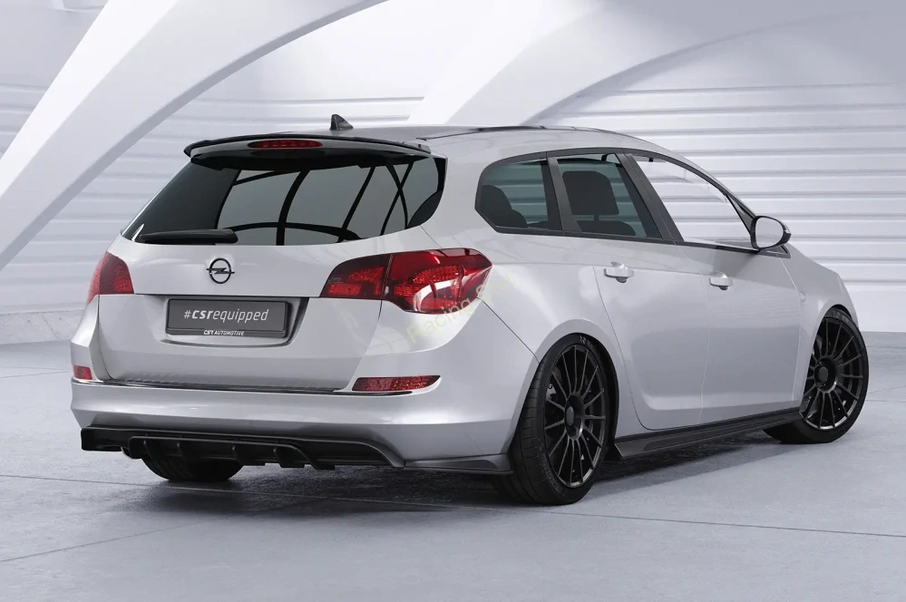 Opel Astra J Sports Tourer spoiler na zadní nárazník Glossy Black CSR Lesk.