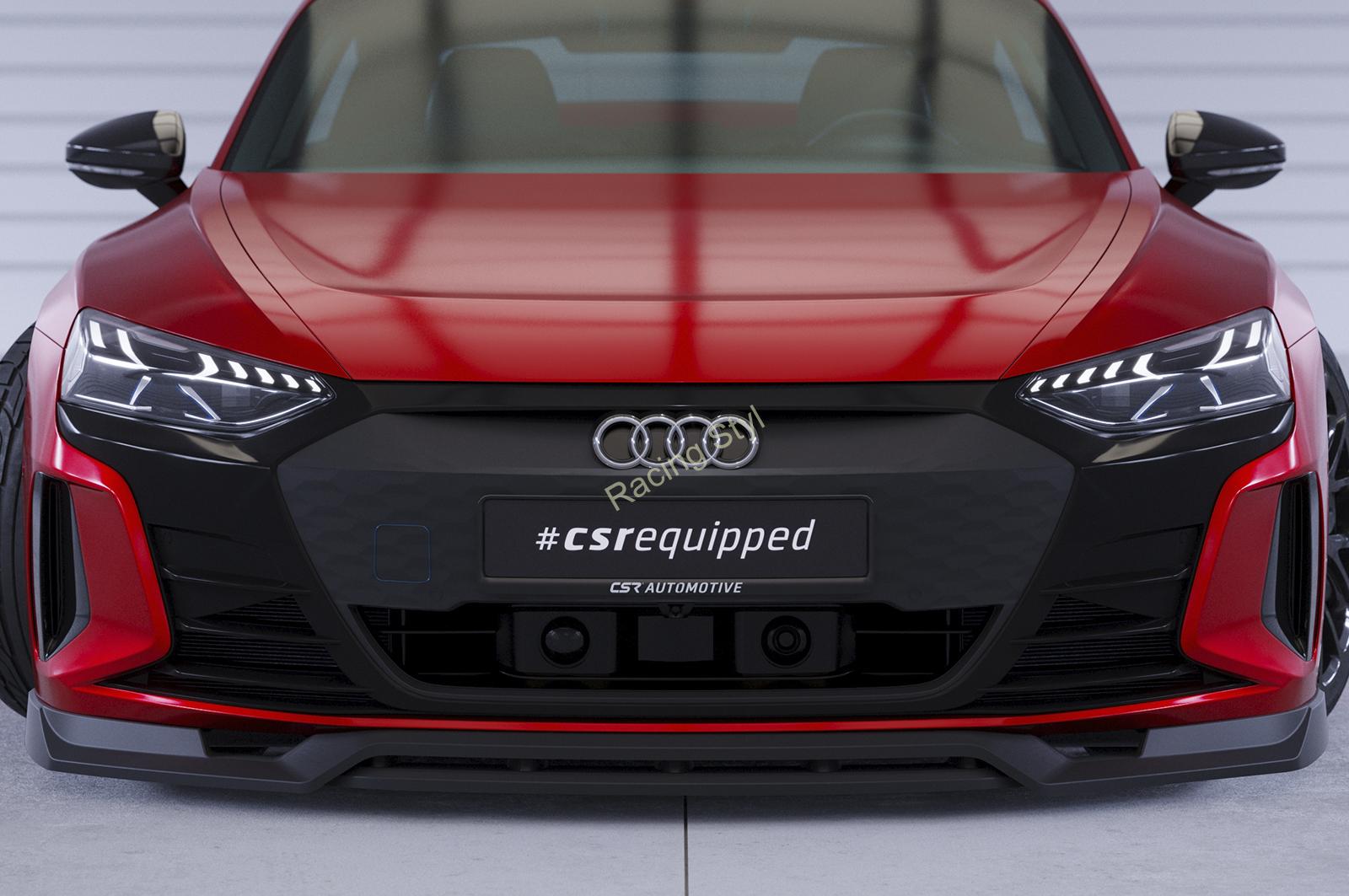Audi e-tron GT přední spoiler lipa Glossy Black CSR Lesk.