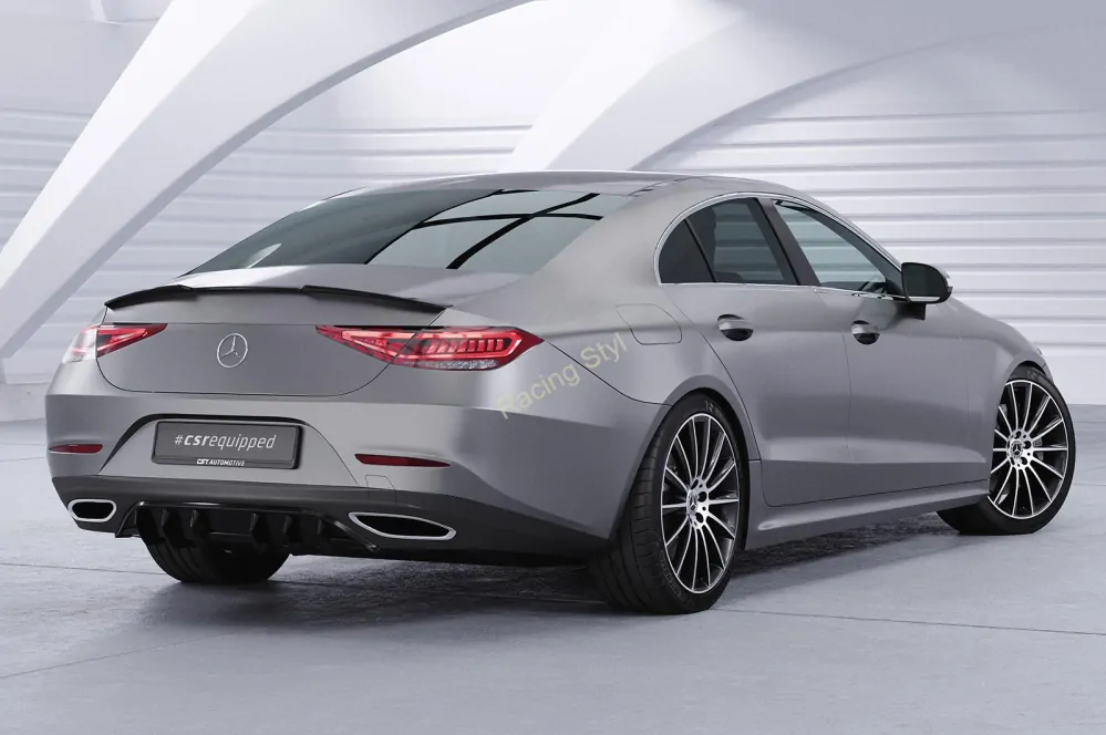 Mercedes Benz CLS (C257) spoiler na víko kufru Glossy Black CSR Lesk.