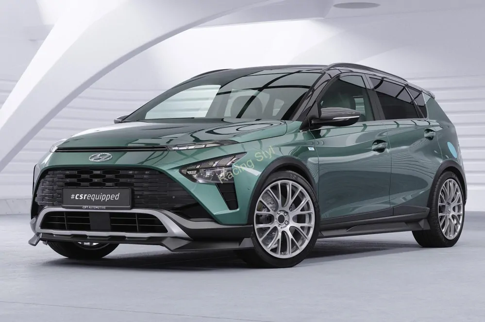 Hyundai Bayon nástavce na boční prahy Glossy Black CSR Lesk.