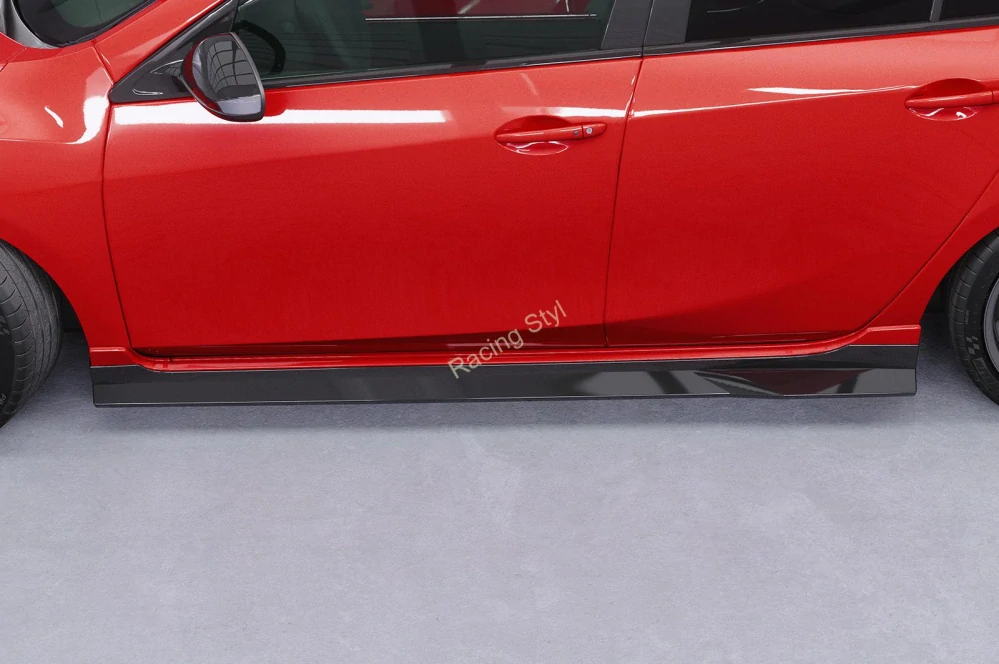 Mazda 3 (Typ BL) MPS nástavce na boční prahy Glossy Black CSR Lesk