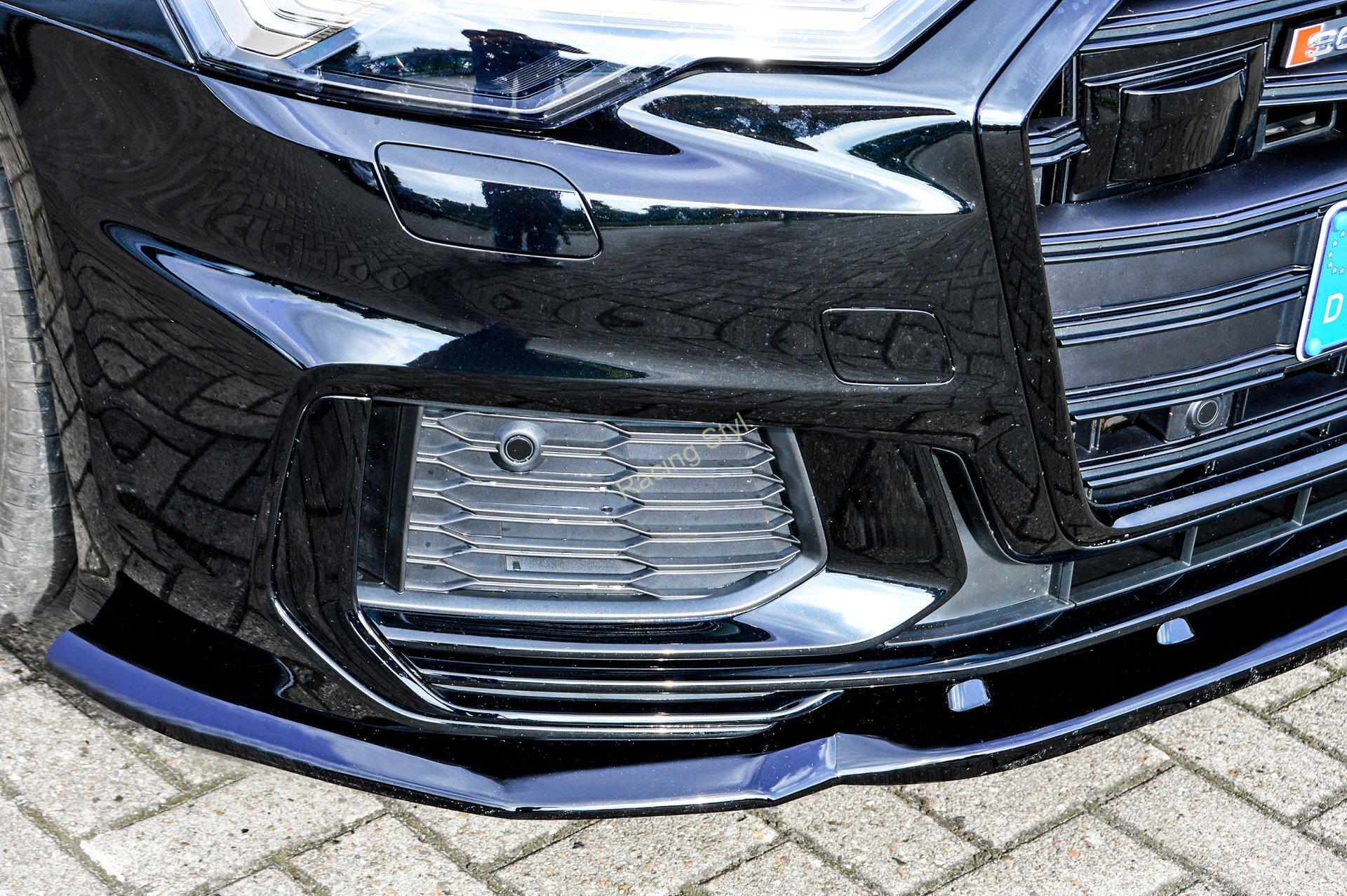 Audi A6 S-Line/ S6 4K C8 přední spoiler lipa Glossy Black IN Tuning Lesk.