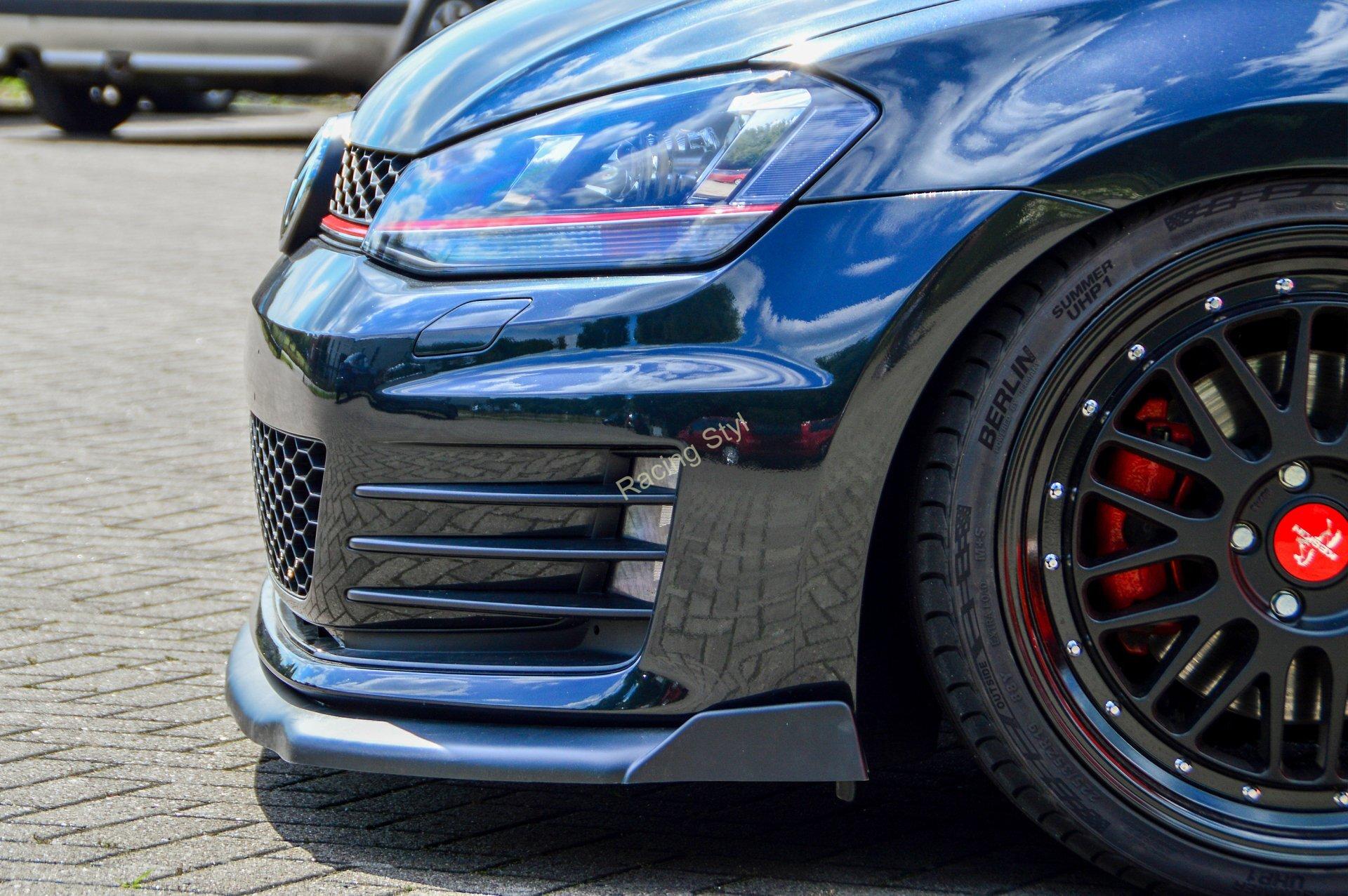 VW Golf 7 AU GTI/ GTD přední spoiler lipa s křidélky IN Tuning Matt.