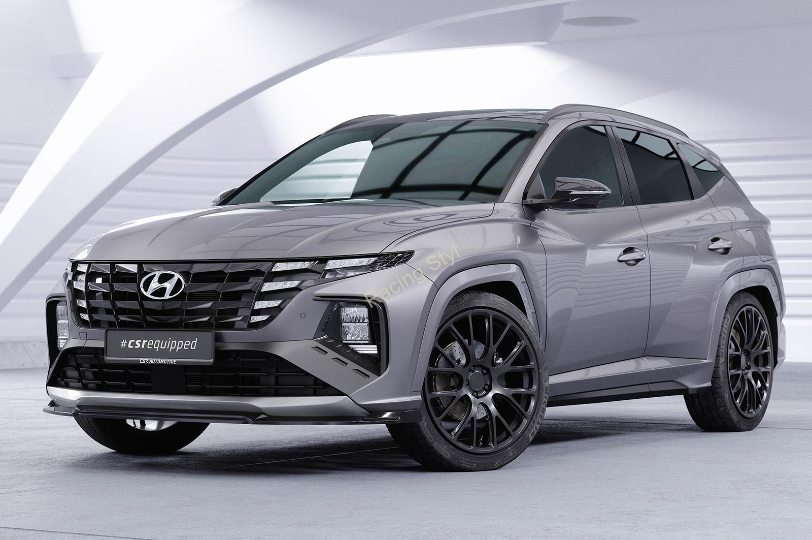 Hyundai Tucson 4 (NX4) N-Line přední spoiler lipa Glossy Black CSR Lesk.