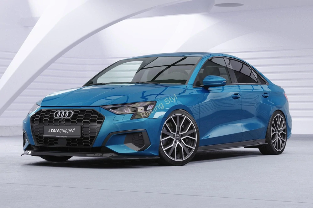 Audi A3 (8Y) nástavce na boční prahy Glossy Black CSR Lesk