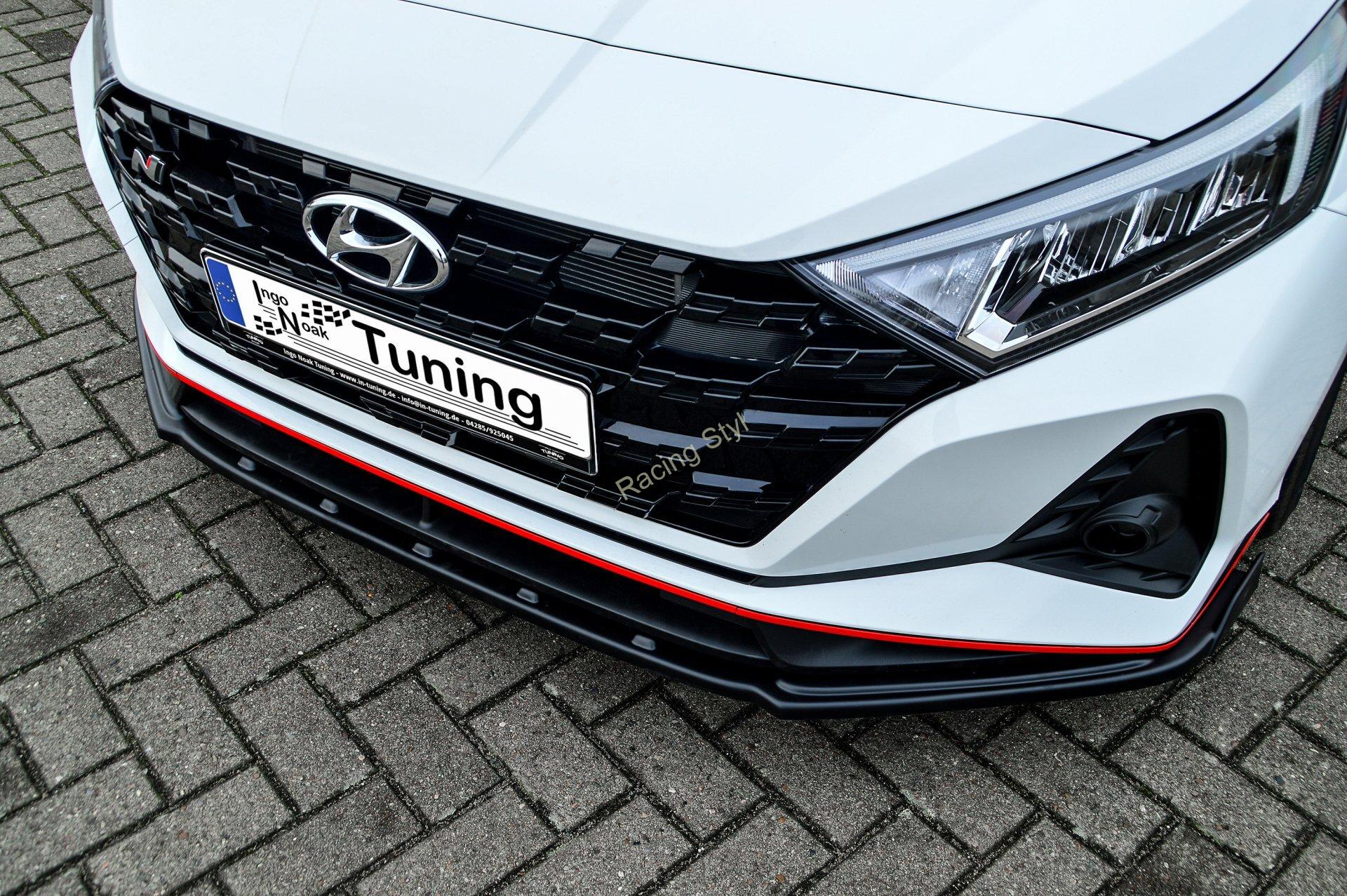 Hyundai I20N Performance přední spoiler lipa s křidélky IN Tuning Matt.
