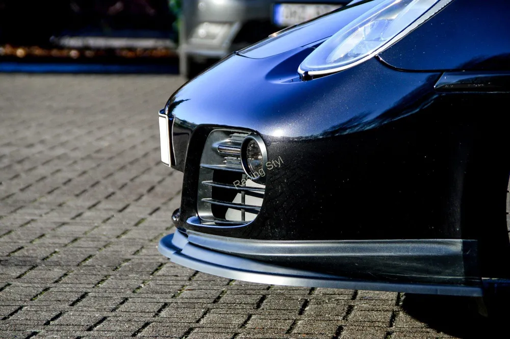 Porsche Cayman 987 2009-13 přední spoiler lipa Glossy Black IN Tuning Lesk.