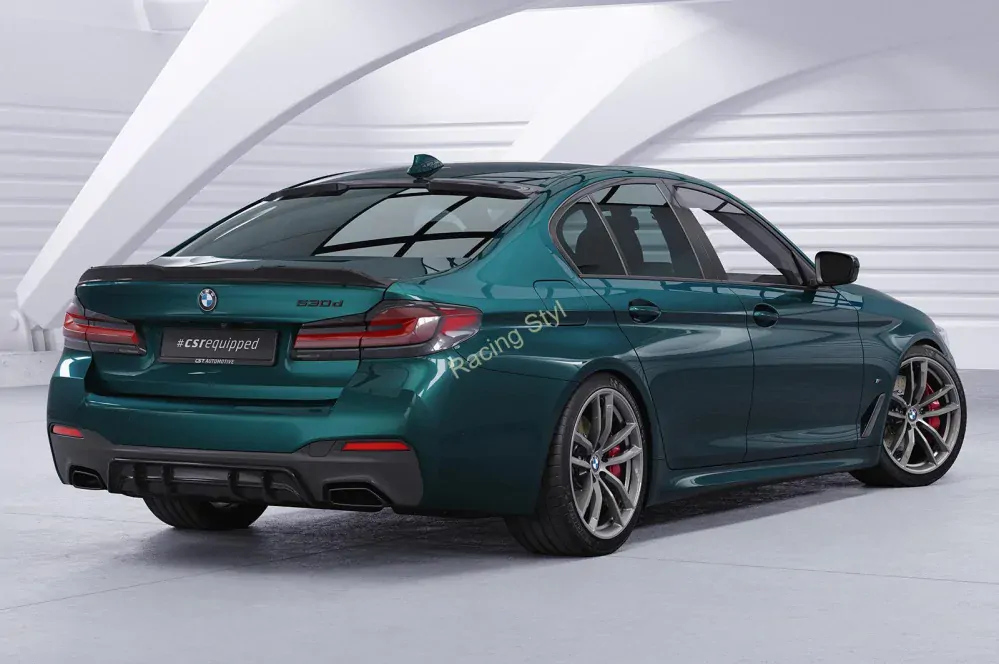 BMW 5 G30/ G31 LCI M-Paket spoiler na zadní nárazník Glossy Black CSR Lesk.