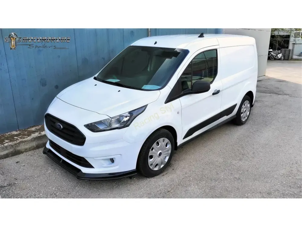 Ford Transit Connect Facelift přední spoiler Glossy Black MD Design Lesk.