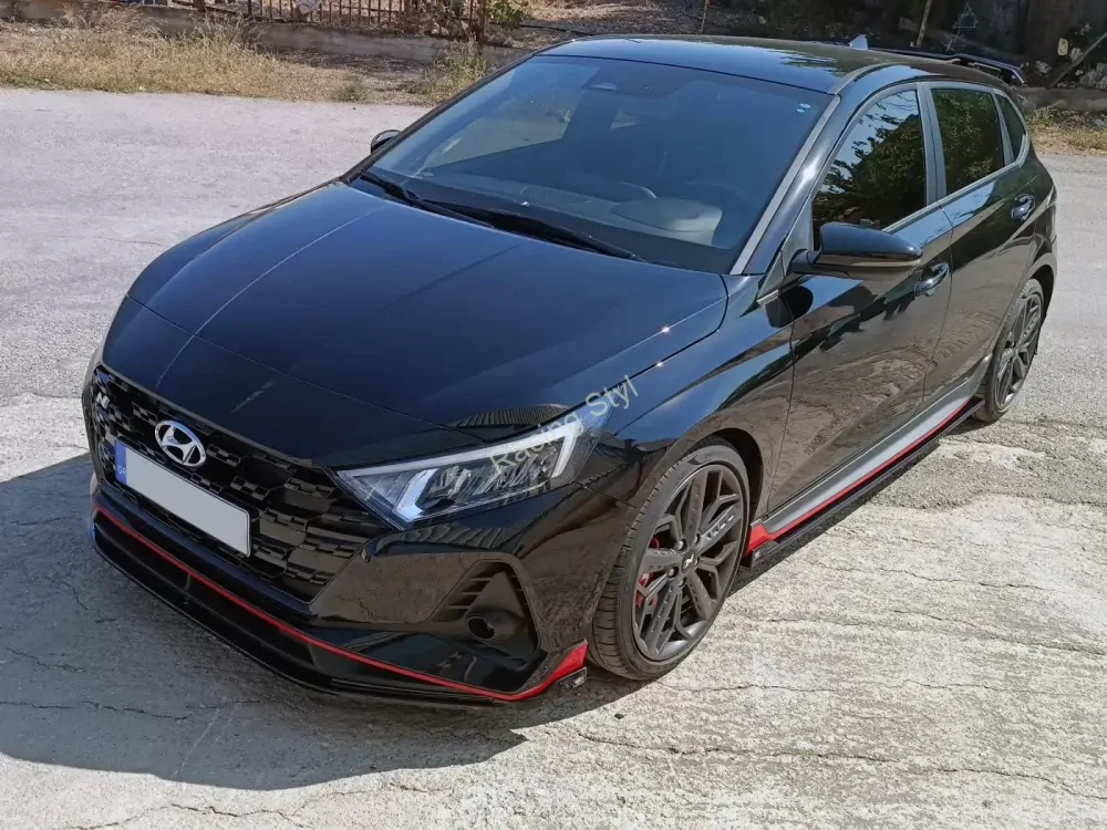 Hyundai i20 N přední spoiler lipa Glossy Black MD Design Lesk.