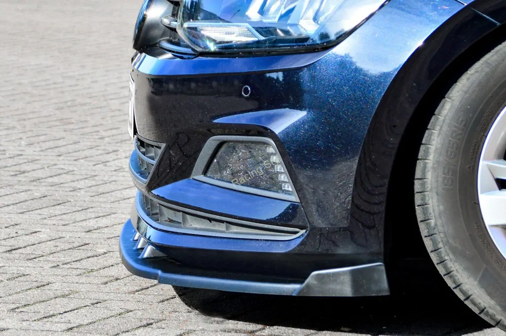 VW Polo 6 2G přední spoiler lipa V2 s křidélky IN Tuning Matt.