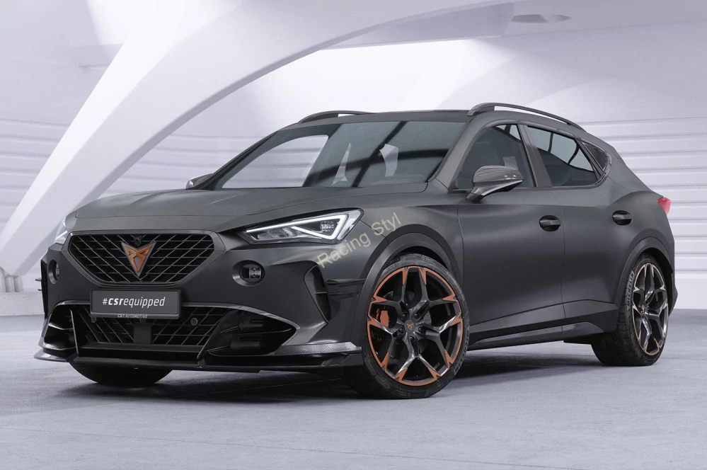 Cupra Formentor boční spoilery na přední nárazník Glossy Black CSR Lesk.