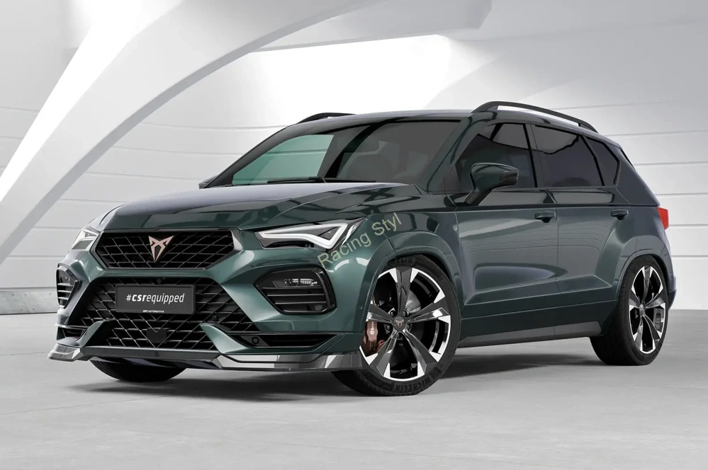 Cupra Ateca typ 5FP, KH7 Facelift přední spoiler lip CSR Matt.