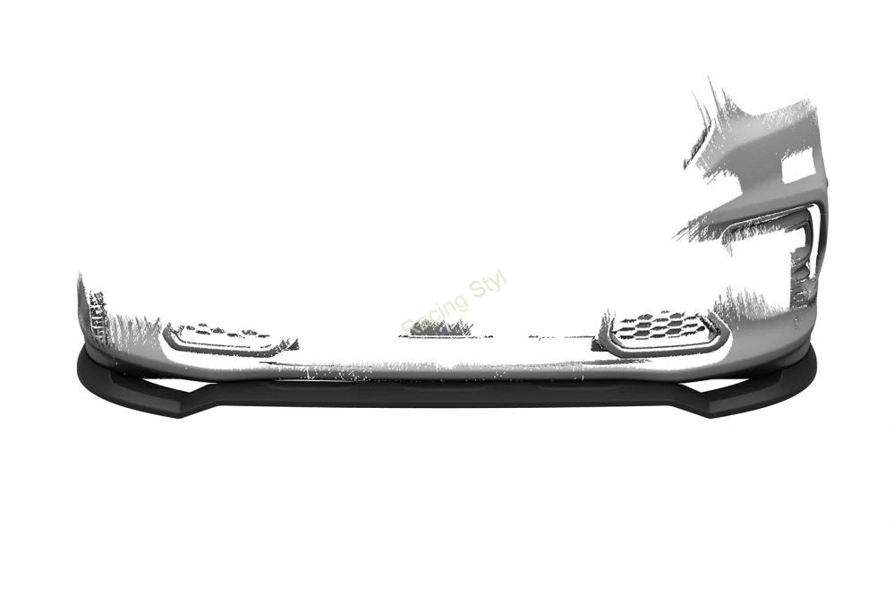 Ford Transit Custom/ Tourneo Custom Sport Facelift spoiler pod přední nárazník Glossy Black CSR Lesk.