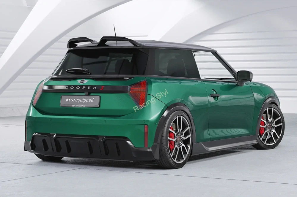 Mini F66 spoiler pod zadní okno Glossy Black CSR Lesk.