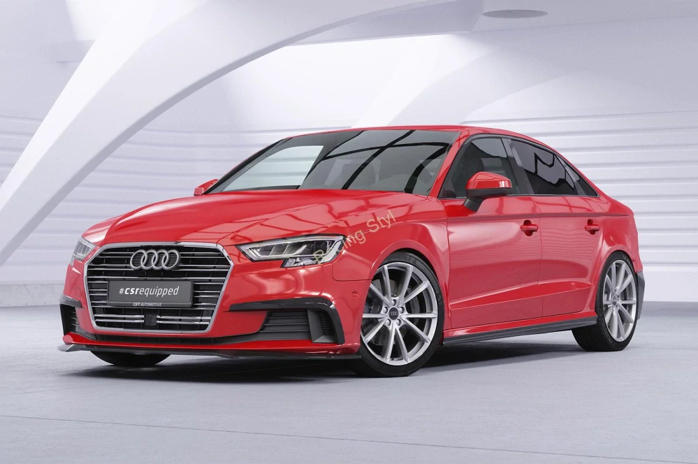 Audi A3 8V Sedan nástavce pod boční prahy CSR Matt.