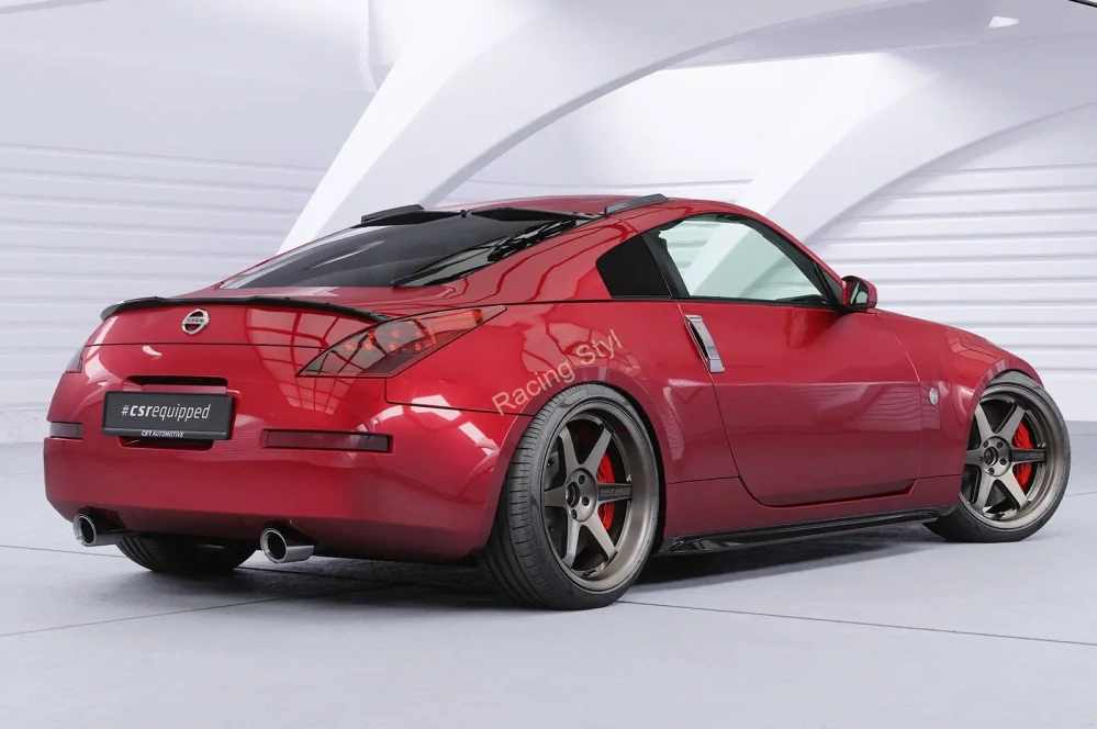 Nissan 350Z (Z33) Coupe děleny spoiler na zadní okno Glossy Black CSR Lesk