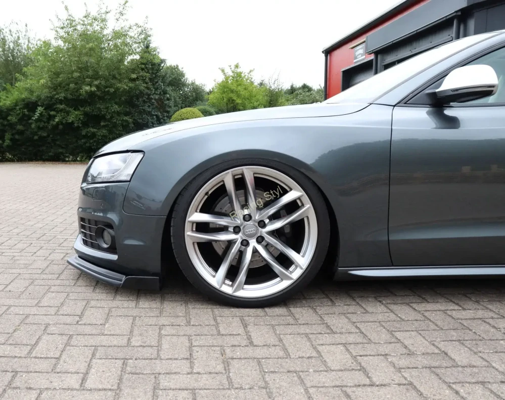 Audi A5 B8 S-Line přední spoiler lip s křidélky Glossy Black IN Tuning Lesk