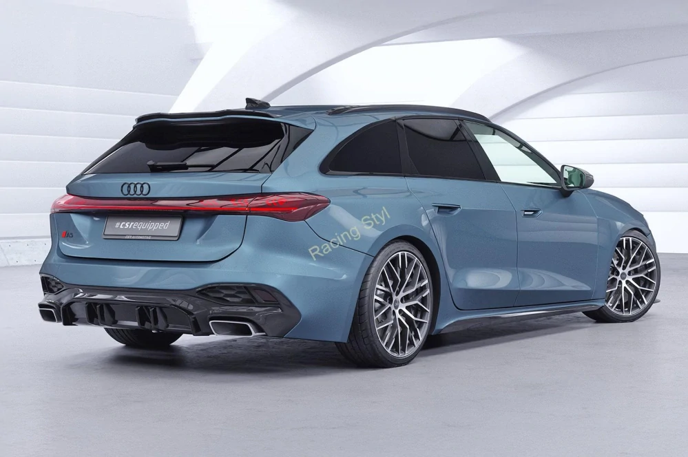 Audi A5 B10 S-Line spoiler na zadní nárazník difuzor Glossy Black CSR Lesk