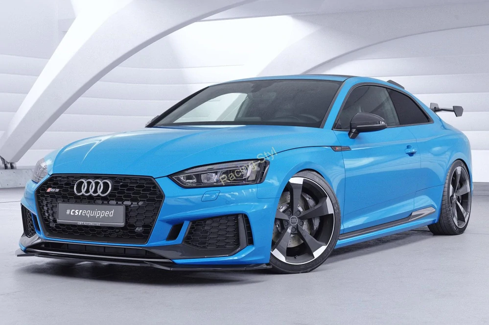 Audi RS5 (F5) přední spoiler lip Glossy Black CSR Lesk