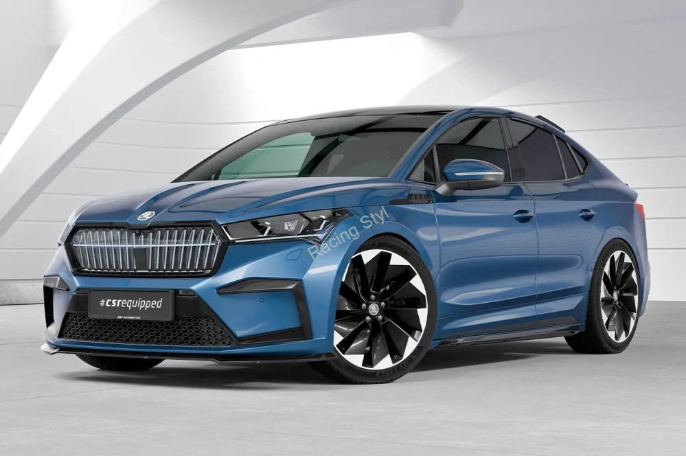 Škoda Enyaq iV nástavce na boční prahy Glossy Black CSR Lesk