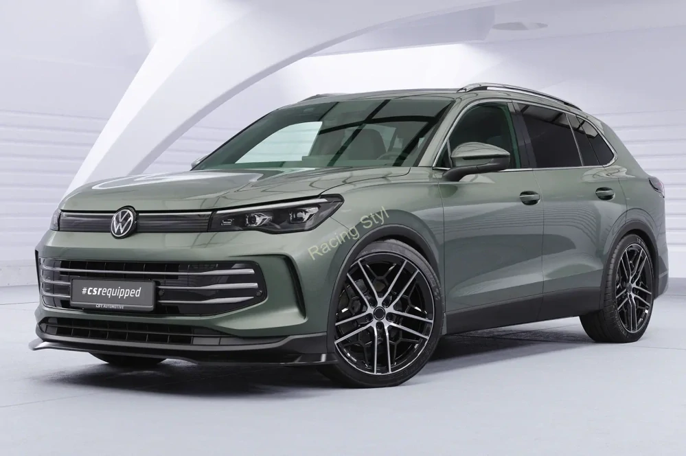 VW Tiguan 3 přední spoiler lip Glossy Black CSR Lesk