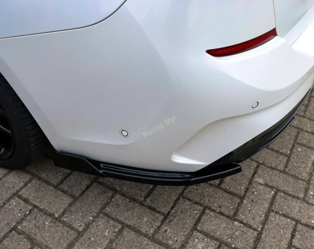 BMW 3 G21 M340i boční spoilery na zadní nárazník s křidélky Glossy Black IN Tuning Lesk