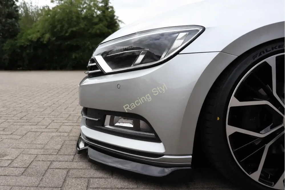 VW Passat 3G B8 přední spoiler V2 Glossy Black IN Tuning Lesk