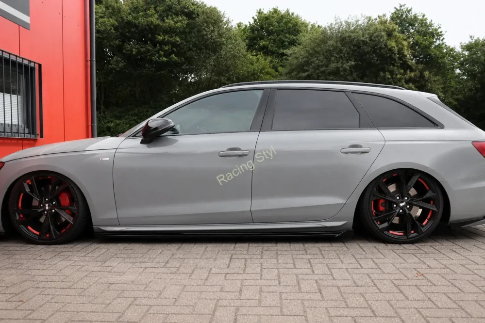 Audi A4 B9 8W S-Line Facelift spoilery pod boční prahy s křidélkem IN Tuning
