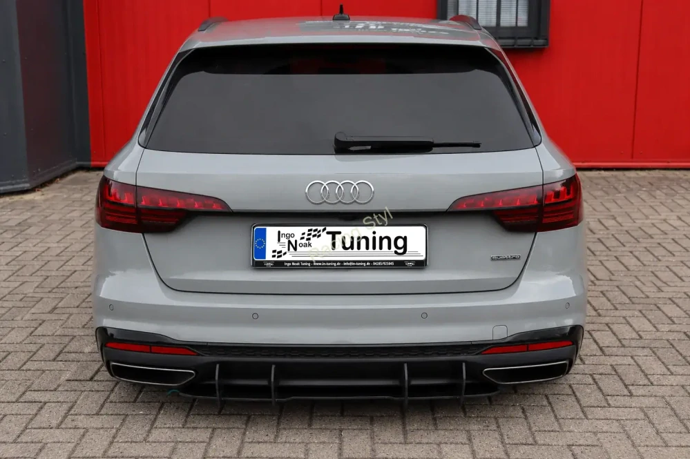 Audi A4 B9 8W S-Line Facelift difuzor na zadní nárazník IN Tuning