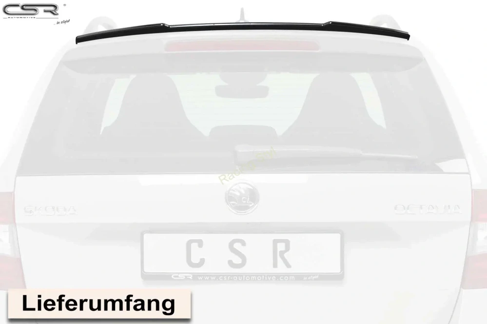 Škoda Octavia III 5E RS Combi zadní spoiler Glossy Black CSR Lesk.