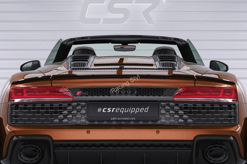 Audi R8 (4S) Spyder zadní spoiler Glossy Black CSR Lesk.