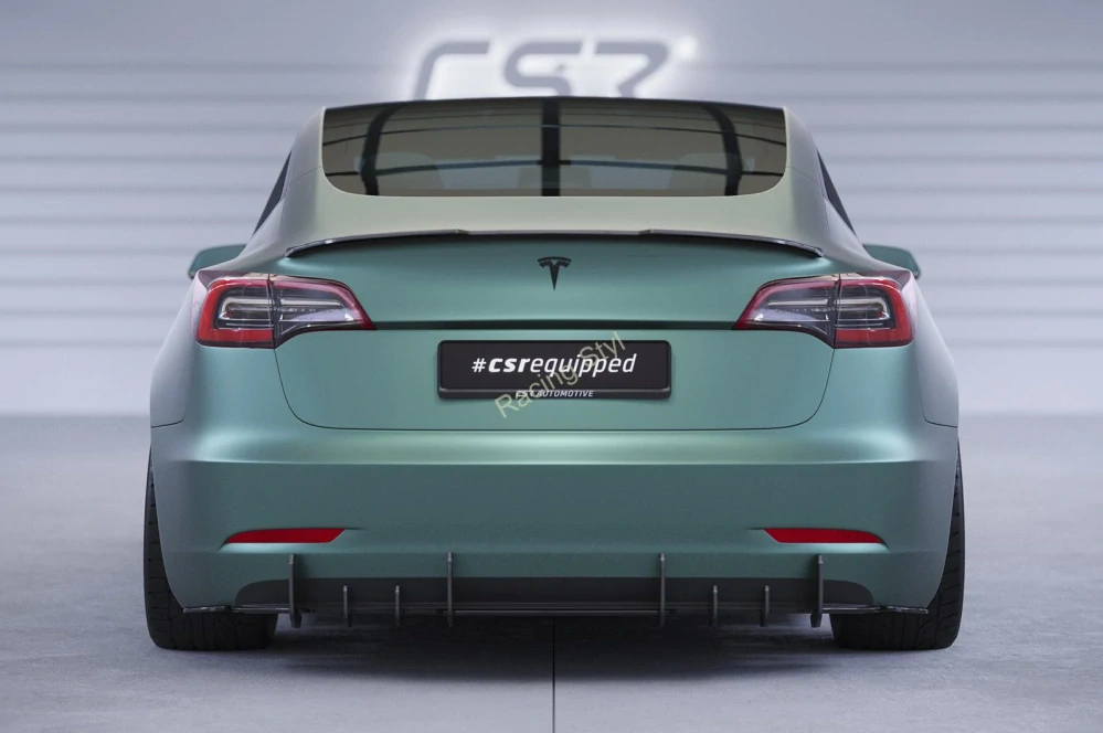 Tesla Model 3 spoiler na víko kufru Glossy Black CSR Lesk